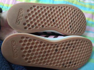 Zapatillas Adidas niña rosa y marrón