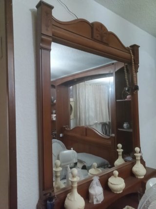 2 Espejos Madera y Cristal
