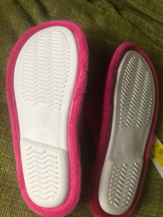 Pantuflas rosas talla 36