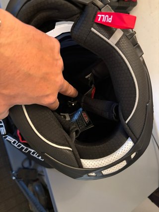 Casco NZI Blanco y Rojo