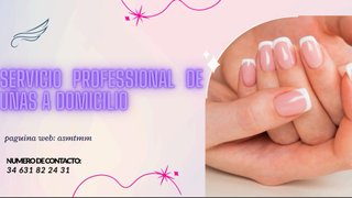 Servicio profesional de uñas a domicilio