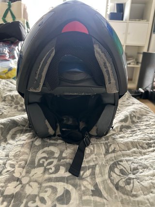 Casco Moto BMW Azul