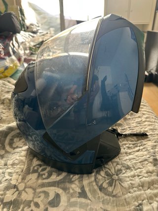 Casco Moto BMW Azul
