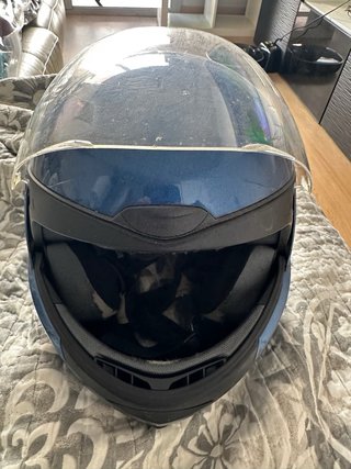 Casco Moto BMW Azul