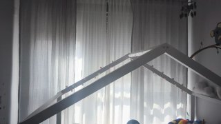 Juego de cortinas y barras
