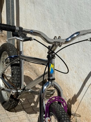 Bicicleta Trial Cromada