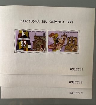 Lote Sellos Barcelona Olímpica 92 y Sevilla 92