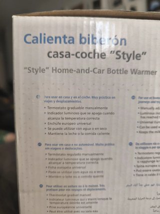 Calienta biberones Saro Style casa-coche