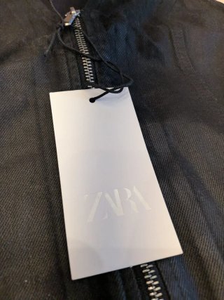 Chaleco Zara Negro Cremallera