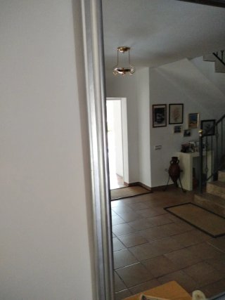 Espejo decorativo plateado