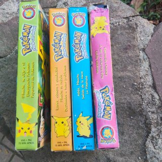 Lote 4 Cintas VHS Pokémon (Español)