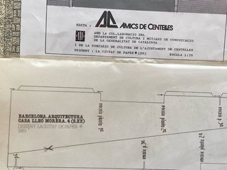 Lote 3 láminas arquitectura recortables años 80