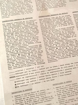 Lote 3 láminas arquitectura recortables años 80