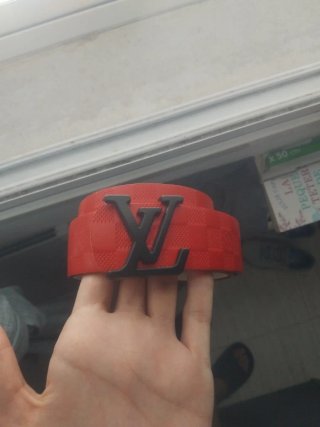 Cinturone Louis Vuitton Rosso