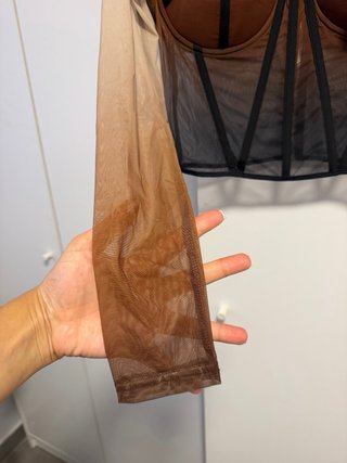 Corsé Fashion Nova manga larga fino