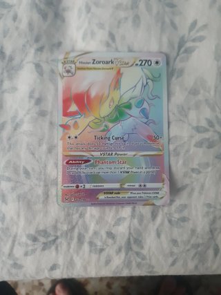 Carta Pokémon Hisuian Zoroark VSTAR Rainbow