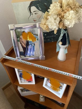 Mueble auxiliar madera con ruedas