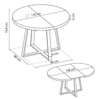 MESA DE COMEDOR DUNE
