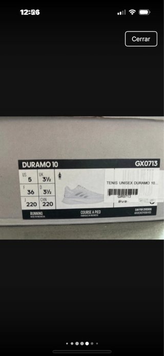 Zapatillas Adidas Duramo 10 Talla 36