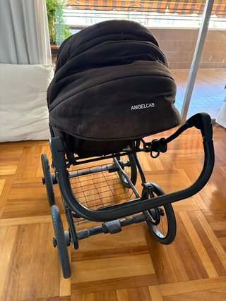 Carrito bebé capazo mimbre ANGEL CAB