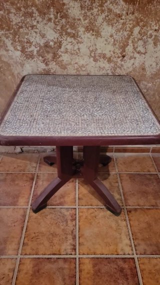 Mesa plegable mosaico