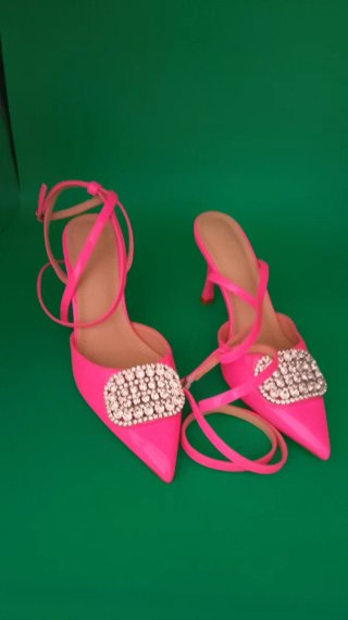 Scarpe décolleté rosa tacco 37