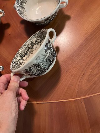 Tazas consomé Cartuja de Sevilla (7 unidades)