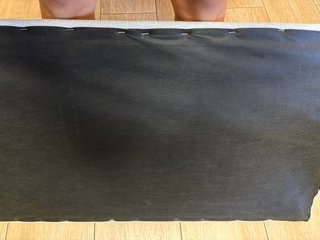 Cabecero Cama 90cm Tela Beige/Gris