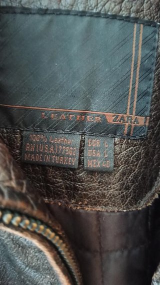 Chaqueta de Piel Vintage