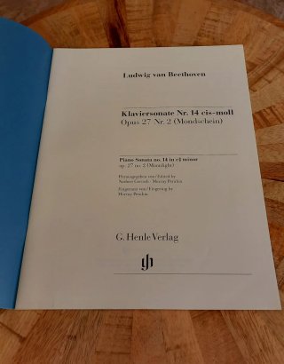 Partitura - Beethoven. Klaviersonate Nr. 14 Urtext