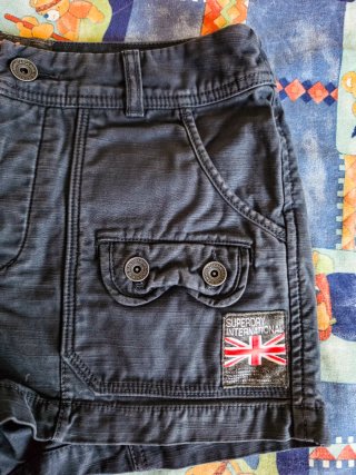 Shorts military cargo Superdry da donna, tg S