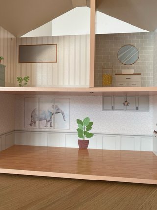 Casa de muñecas de madera Aldi