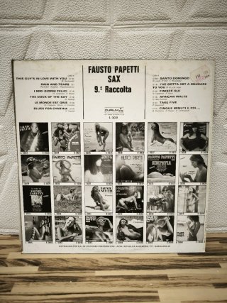 Vinilo Fausto Papetti 9ª Raccolta Sax Alto