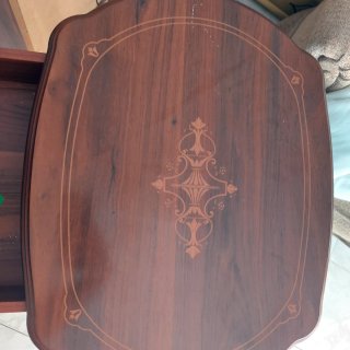 Mueble TV madera con vitrinas