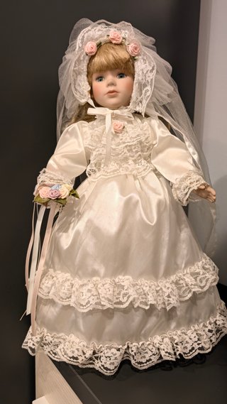 Muñeca Novia Porcelana Romántica