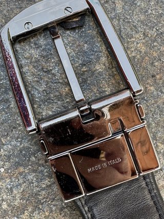 Cintura pelle reversibile Made in Italy