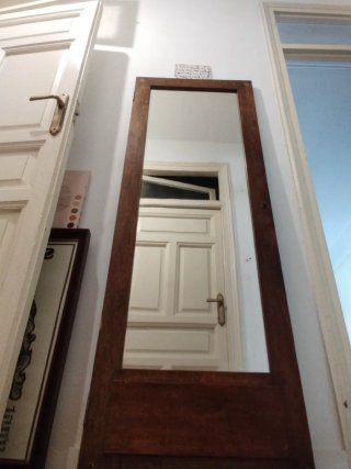 Espejo de cuerpo entero de madera