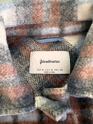 Stradivarius Chaqueta cuadros Como Nueva