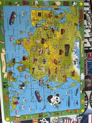 ATLAS DEL MUNDO PARA NI�OS.(LIBRO-PUZLE)
