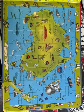 ATLAS DEL MUNDO PARA NI�OS.(LIBRO-PUZLE)