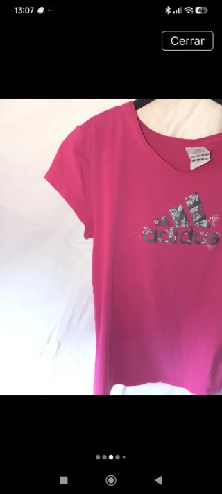 Camiseta Adidas Mujer Talla L Rosa
