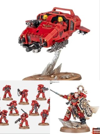 Capitán + 10 Intercesores y Land Speeder 40k