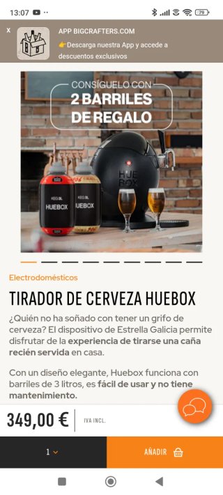 Grifo Cerveza Estrella Galicia HUEBOX