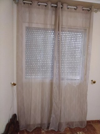 Cortinas Malva con Dibujo en Relieve