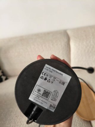 Lámpara Navlinge Ikea Negra Madera
