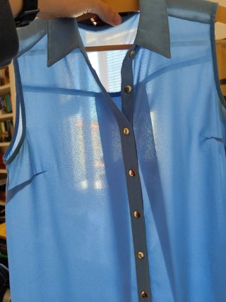 Camiseta sin mangas semitrasnparente Atmosphere