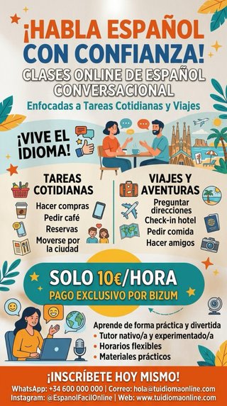 Clases de conversación en español