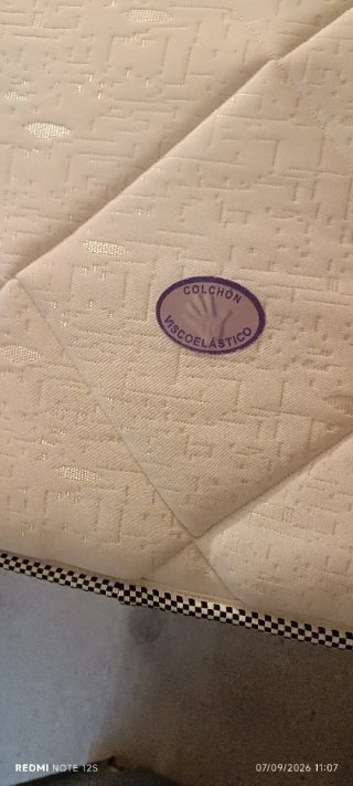 Cama individual 90cm con somier