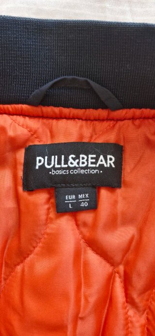 Cazadora Bomber Pull&Bear Azul Talla L