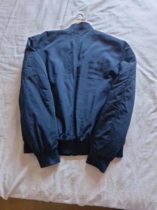 Cazadora Bomber Pull&Bear Azul Talla L